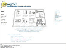Tablet Screenshot of jeacoustics.com